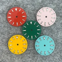 for miyota 8215 29mm green luminous watch dial for nh35 no calendar sterile dial for nh35eta2836 watch movement