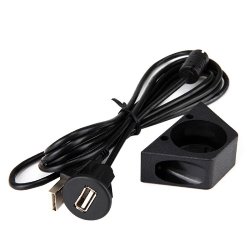 

XXFF 1 Meter USB2.0 Single Port Dashboard Panel Data Extension Cable