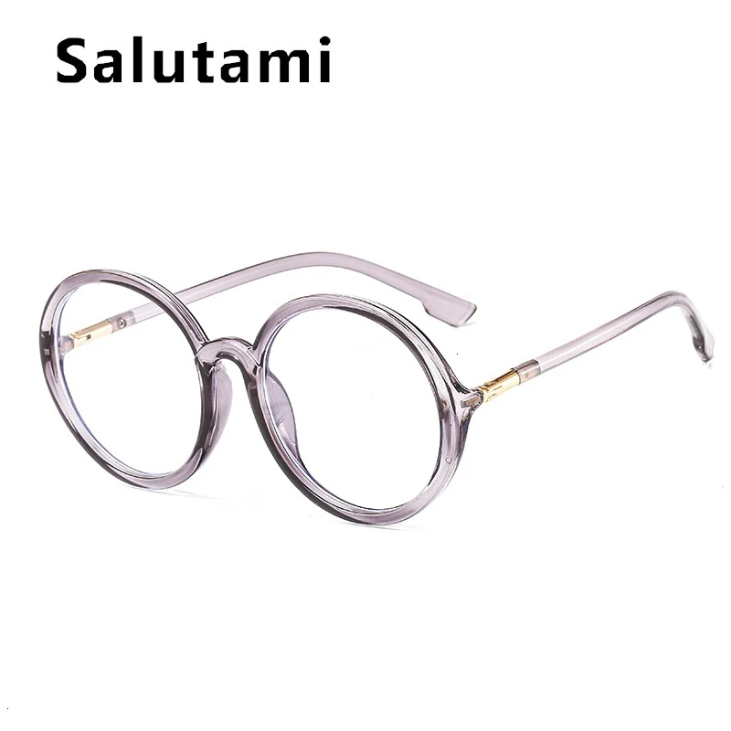 Прозрачная оправа Круглый анти синий светильник прозрачная для очков женщин 2020