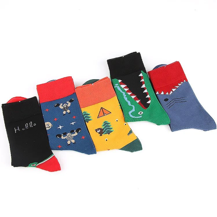 Socks Unisex Different Design Funny Cotton Long Women Men Socks Gifts for Lovers Harajuku Autumn Winter Fashion Happy Sock