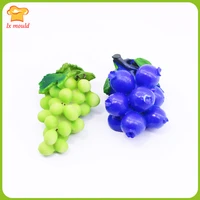 2020 new grape fondant silicone mould blueberry mold fruit fudge moulds