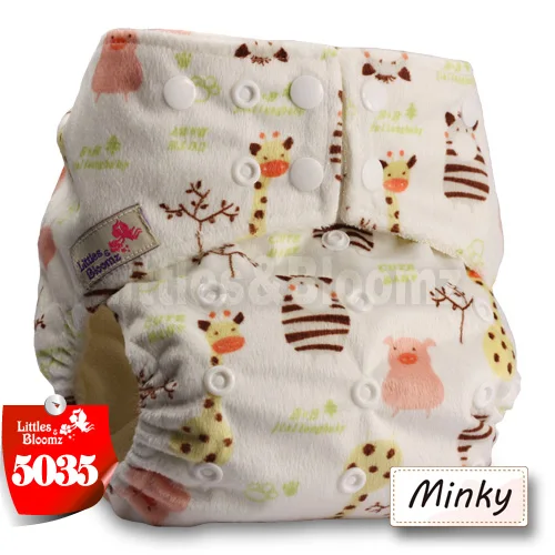 [Littles&Bloomz] Бамбуковые моющиеся тканевые подгузники, детские подгузники, карманные подгузники, тканевые Чехлы, многоразовые подгузники, один размер - Цвет: 5035
