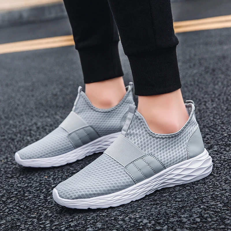 

Fashion Krasovki Men's Casual Shoes High Quality Mesh Male Sport Sneakers Slip on Breathable Man Footwears Tenis Chaussure Homme