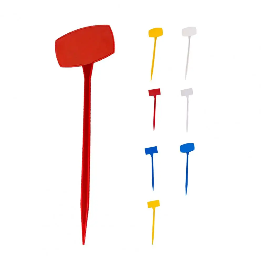 

10Pcs/Set Plant Tags T Type Plant Markers Colorful Waterproof Label Nursery Garden Labels for Plant Pot Vegetable Seedling Tray