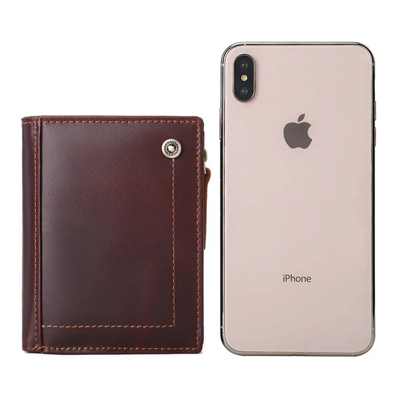 

Jojopugo Casual Men Wallet Leather Luxury Designer Genuine Leather RFID Card Protection Purses & Wallet for Men