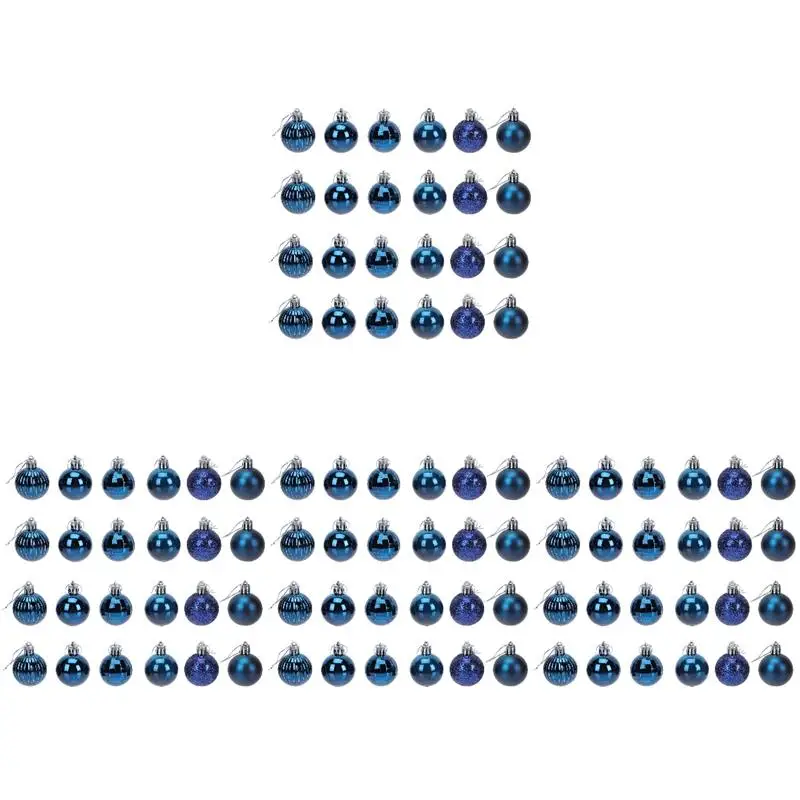 

144 шт., пластиковые новогодние шары