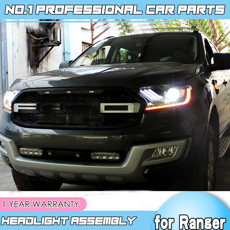 Автомобильные аксессуары для Ford Ranger 2016 2017 2018 светодиодные фары с двойным