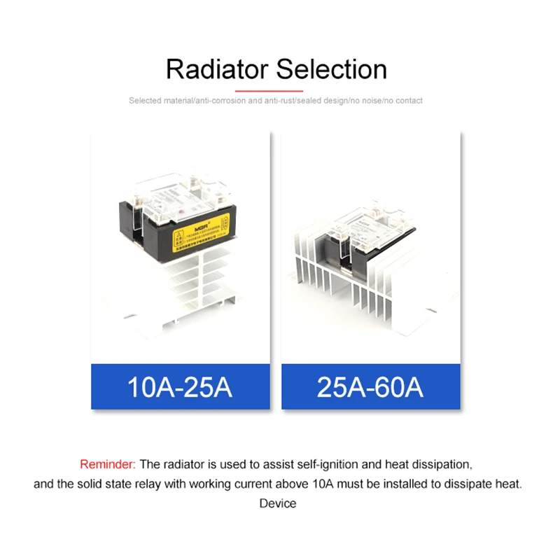 SSR MGR DC Control AC Single phase Solid State Relay 10A-150A With Cover 3-32VDC Input 24-480VAC Output | Обустройство дома