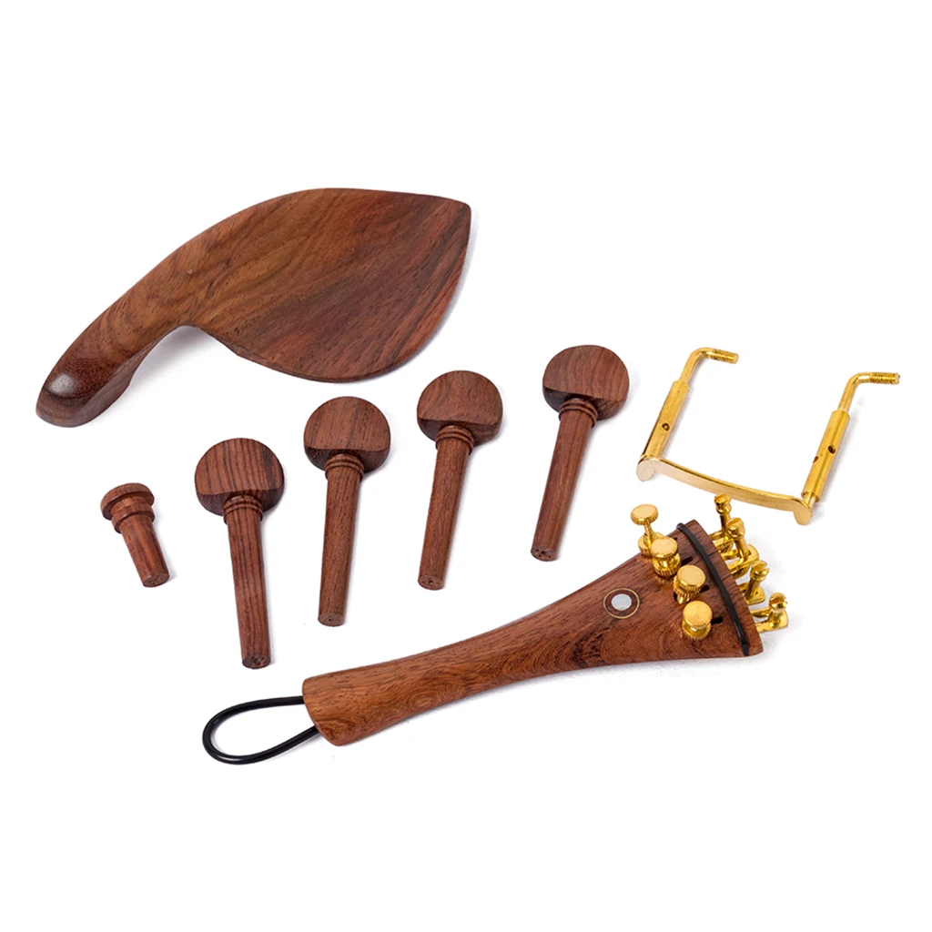

13Pcs/set Cocobolo Wood Violin DIY Replace Chinrest Pins Unit Full Set
