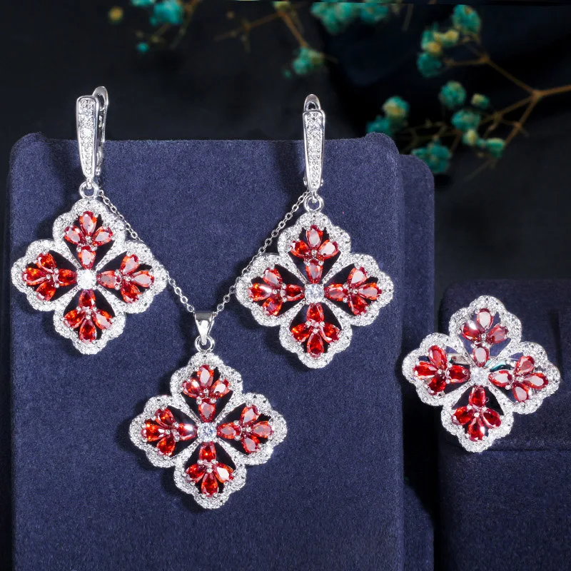 CWWZircons темно синий кристалл кубического циркония большая висячая капля