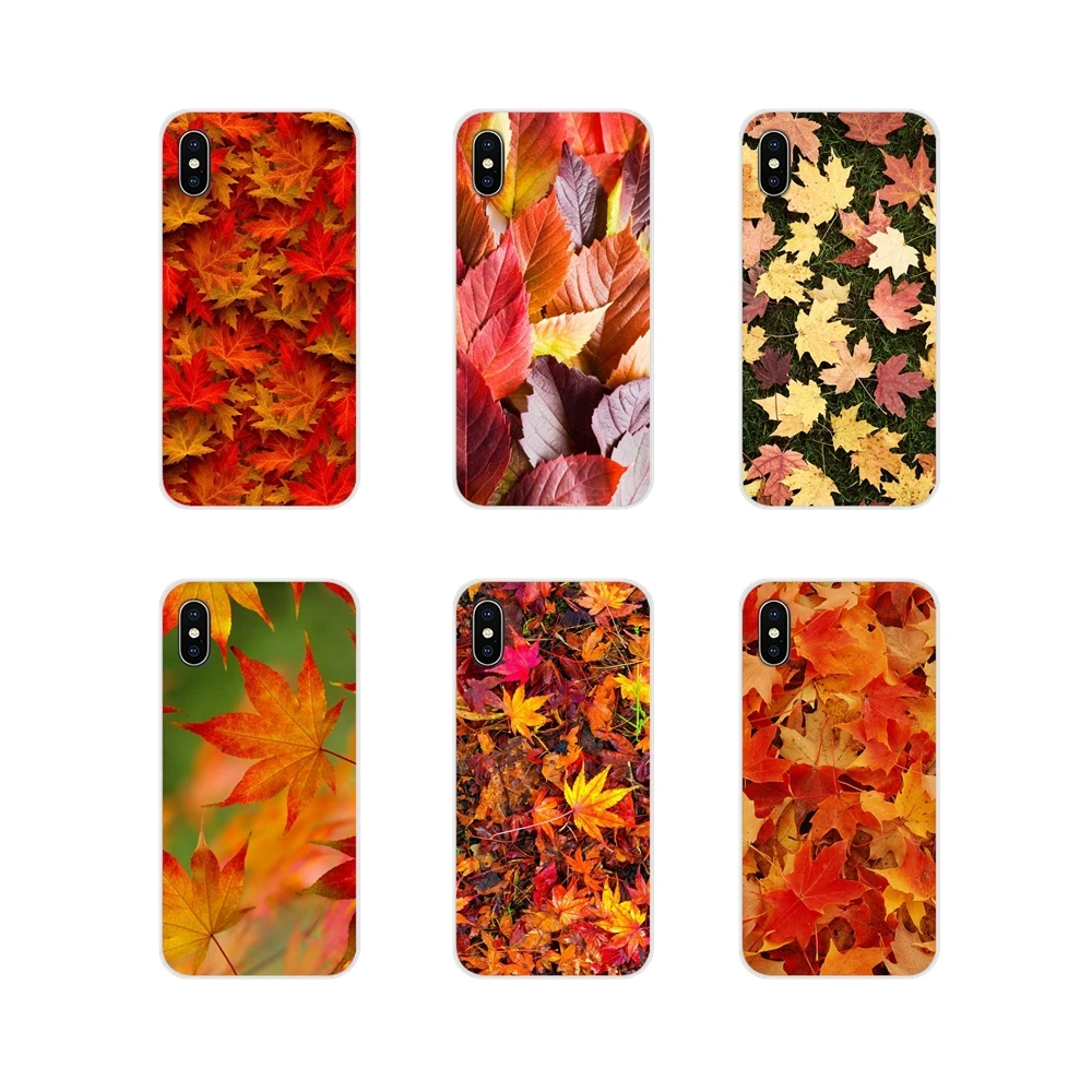 Для Xiaomi Mi4 Mi5 Mi5S Mi6 Mi A1 A2 A3 5X 6X 8 CC 9 T Lite SE Pro fall Maple Leaves аксессуары чехлы для