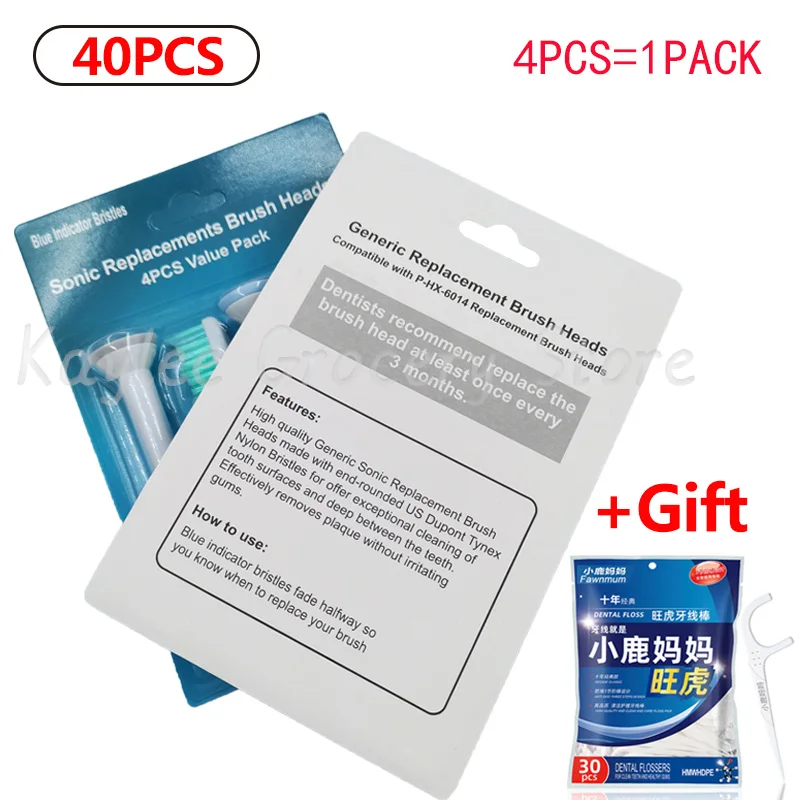 40 шт. насадки для электрической зубной щетки HX6014 для номера модели HX6930 HX6730 HX9382 HX9342 Sonicare R710 RS910 RS930 HX6711 HX6921 40 шт. насадки для электрической зубной щетки HX6014 для номера модели HX6930 HX6730 HX9382 HX9342 Sonicare R710 RS910 RS930 HX6711 HX6921