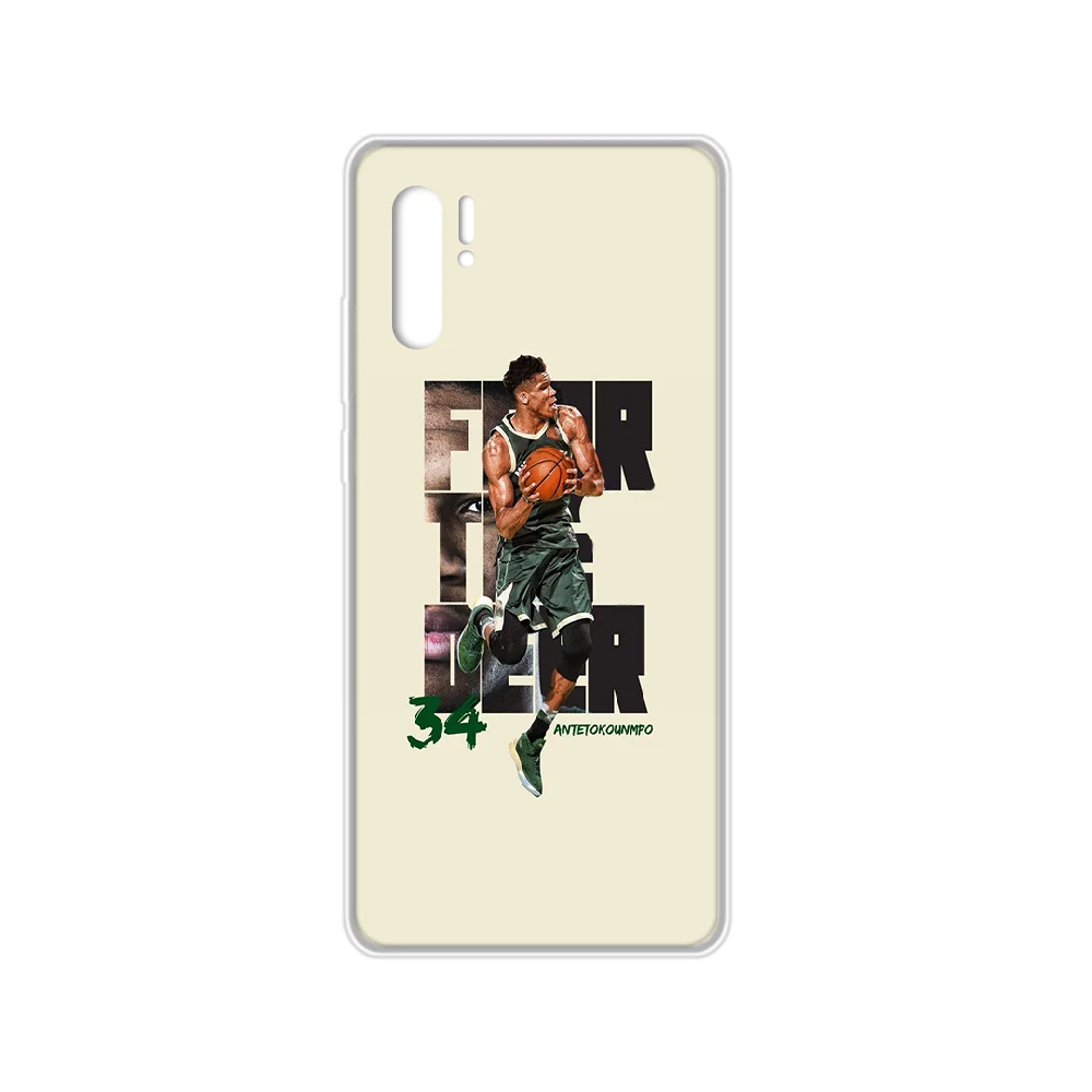 Баскетбол Antetokounmpo чехол для телефона HUAWEI p 8 9 10 20 30 40 P pro Smart 2017 2019 Z lite прозрачный Etui