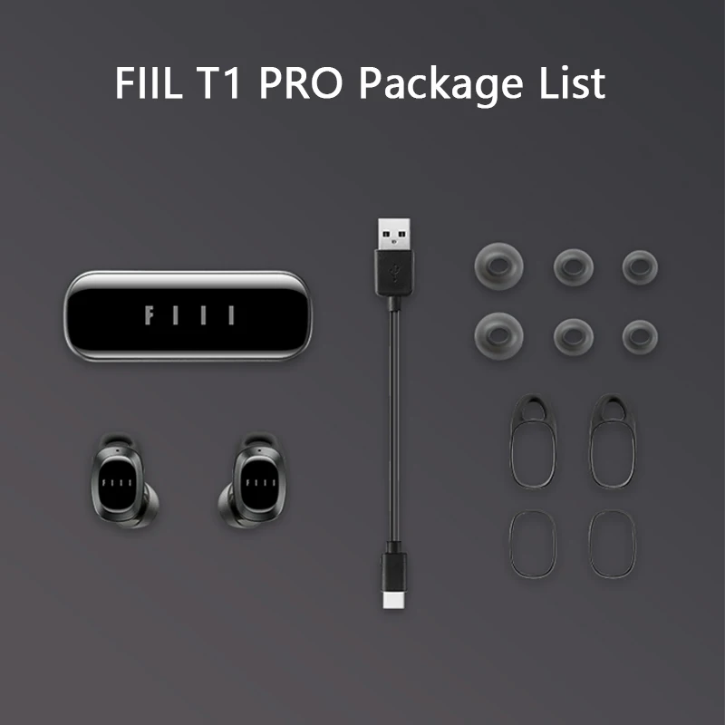 Xiaomi FIIL T1 Pro True Wireless Earbuds Active Noice Cancelling Headset Bluetooth 5.2 Earphone IPX5 Waterproof | Электроника