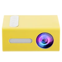 1pc newest high qulity t300 led mini projector 320x240 pixels support 1080p hdmi usb portable proyector home media player