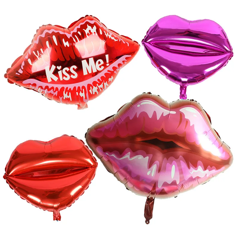 Надувной шар с надписью I Love You Kiss Me Lips | Дом и сад