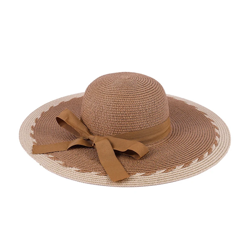 Складная Пляжная мода для девочек солнцезащитный козырек Женская Летняя шляпка