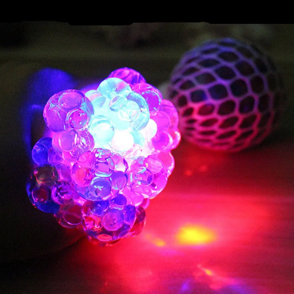 

Mesh Ball Stress Led Glowing Grape Toys Anxiety Relief Stress Ball 10ml Juguetes