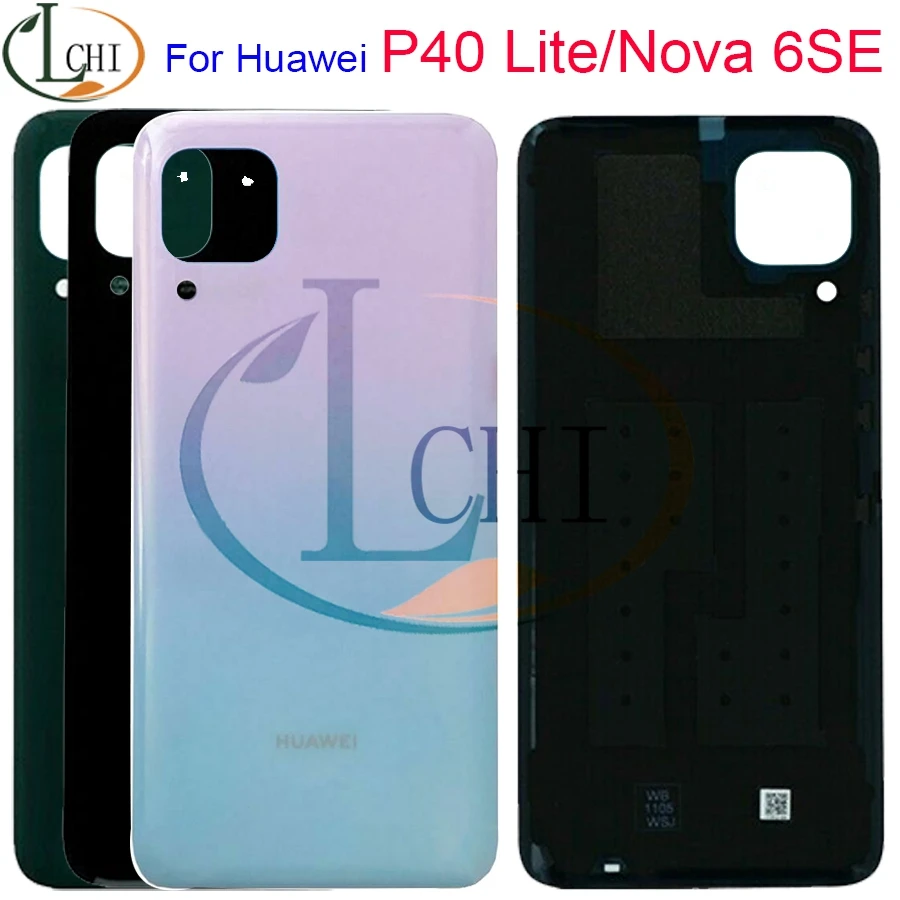Оригинальный 6 4 &quotдля Huawei P40 Lite задняя крышка батарейного отсека Дверь Задняя