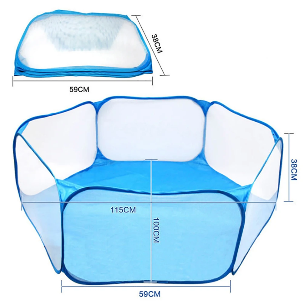 Портативная маленькая клетка для питомцев прозрачная хомяка палатка манеж