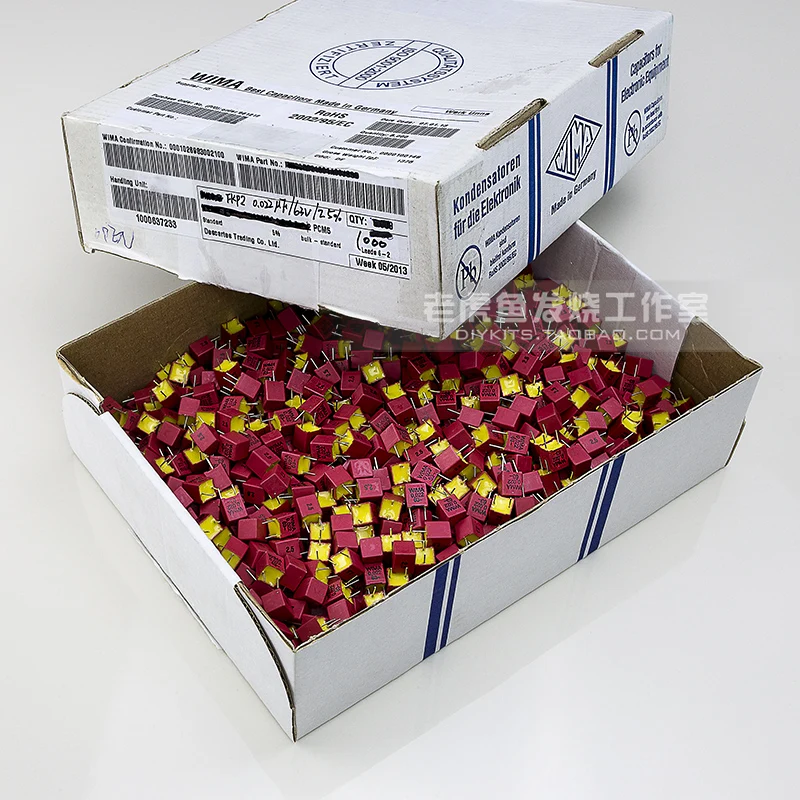 

German FKP2 WIMA film capacitor hi-fi audio 33p 47p 68p 100p 220p 330p 470p 680p 1nf 2.2nf 4.7nf 6.8nf 10nf 22nf 1000v 630v 100v