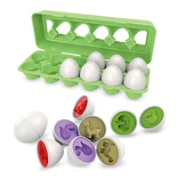montessori early education matching fruits abc dinosaurs eggs 2 5 years kids motor skill 12 eggs game