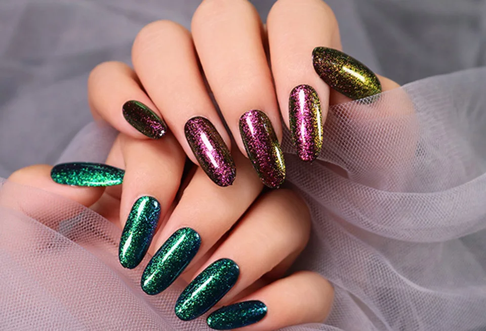 Docaty лак для ногтей хамелеоновая голографическая блестящая жемчужина Блестящий