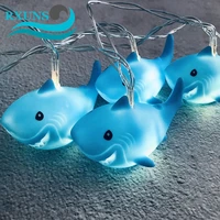 led shark string lights battery operated usb led fairy fantastic lights for bedroom baby room child room birthday party decor