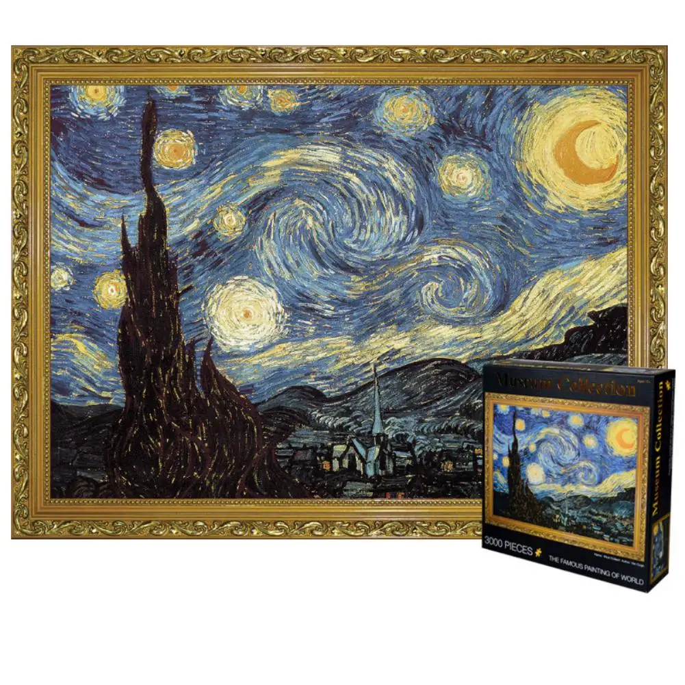 

3000 шт большое звездное небо Ван Гог головоломка раннее образование игрушка подарок для взрослых детей