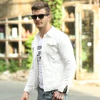 Уличная одежда, повседневные эластичные хлопковые пальто, модные мужские куртки, облегающая простая дизайнерская джинсовая куртка в Корейском стиле для отдыха для мужчин