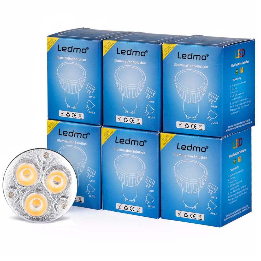 5 шт. теплый белый Светодиодный точечный свет GU10 3 Вт не затемняемый лампада пульт