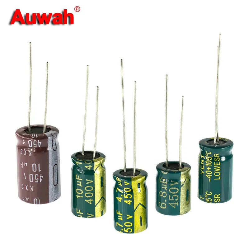 10 100 шт. Высокочастотный Низкочастотный электролитический конденсатор 450 в 4 7 мкФ