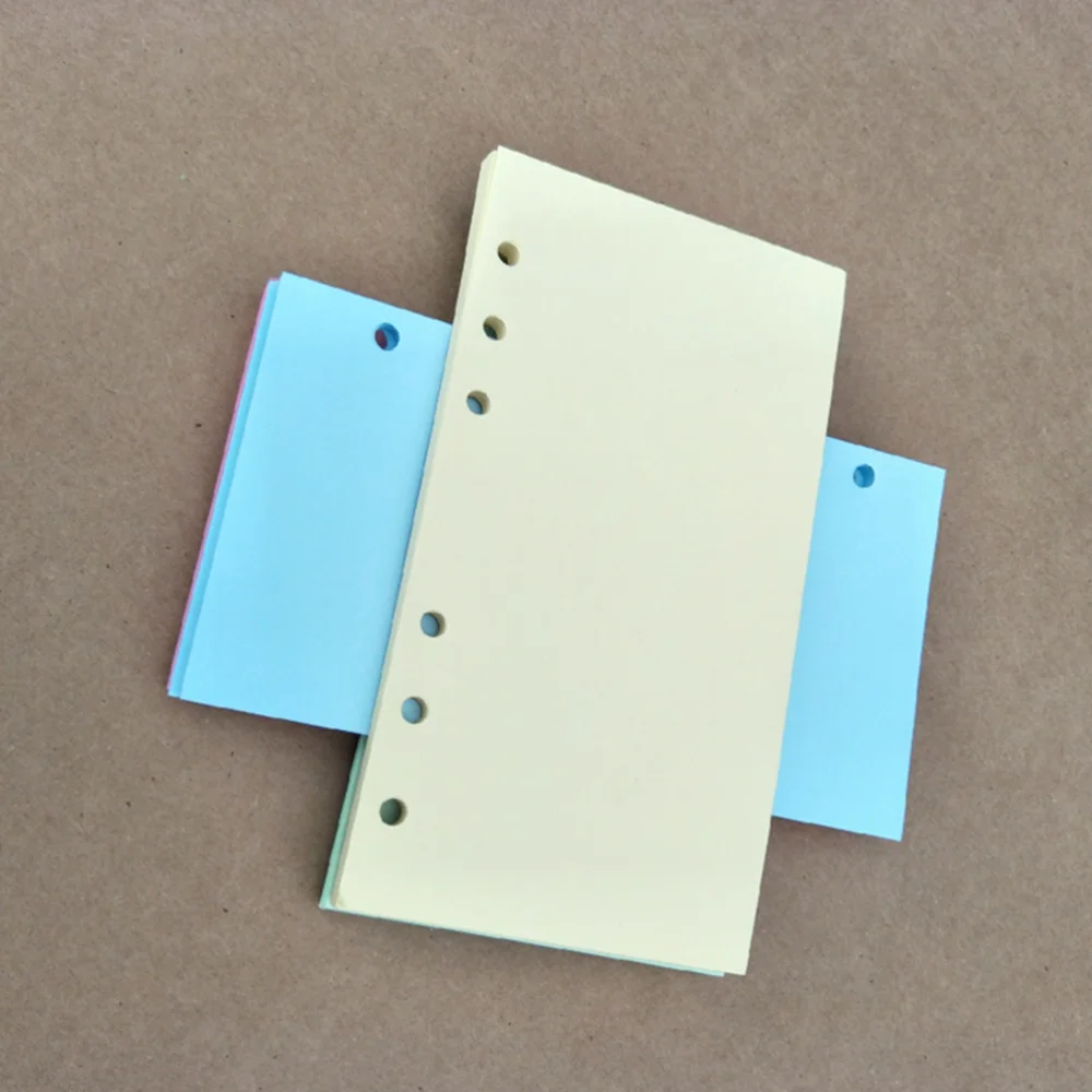 

80 Sheets Refill Paper Spiral Notebook Replacement Paper A6 Notebook Refill Sheet 40 Sheets Yellow A6 40 Sheets A6