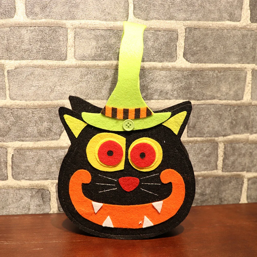 Сумка для конфет на Хэллоуин коробка симпатичная сумка из нетканого материала