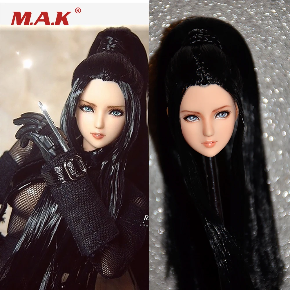 

1/6 Beautiful Female Head Sculpt OB027 Girl Headplay Figure Japanese and Korean student head hair transplant head sculpture