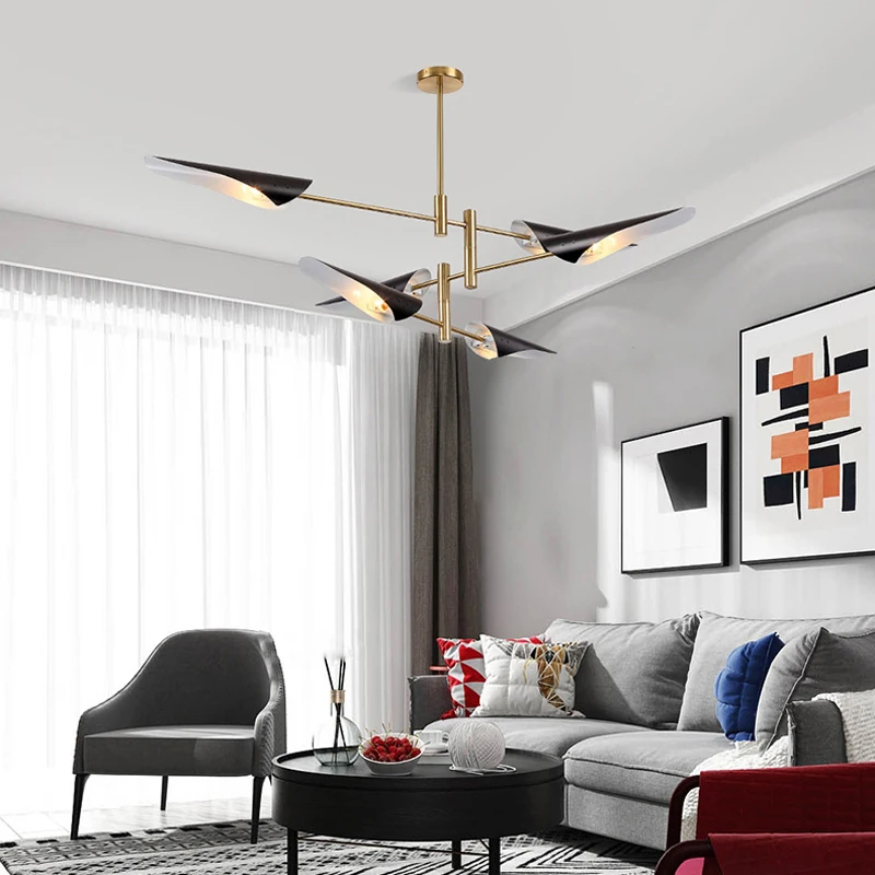 Подвесной светильник в скандинавском стиле с крыльями птиц