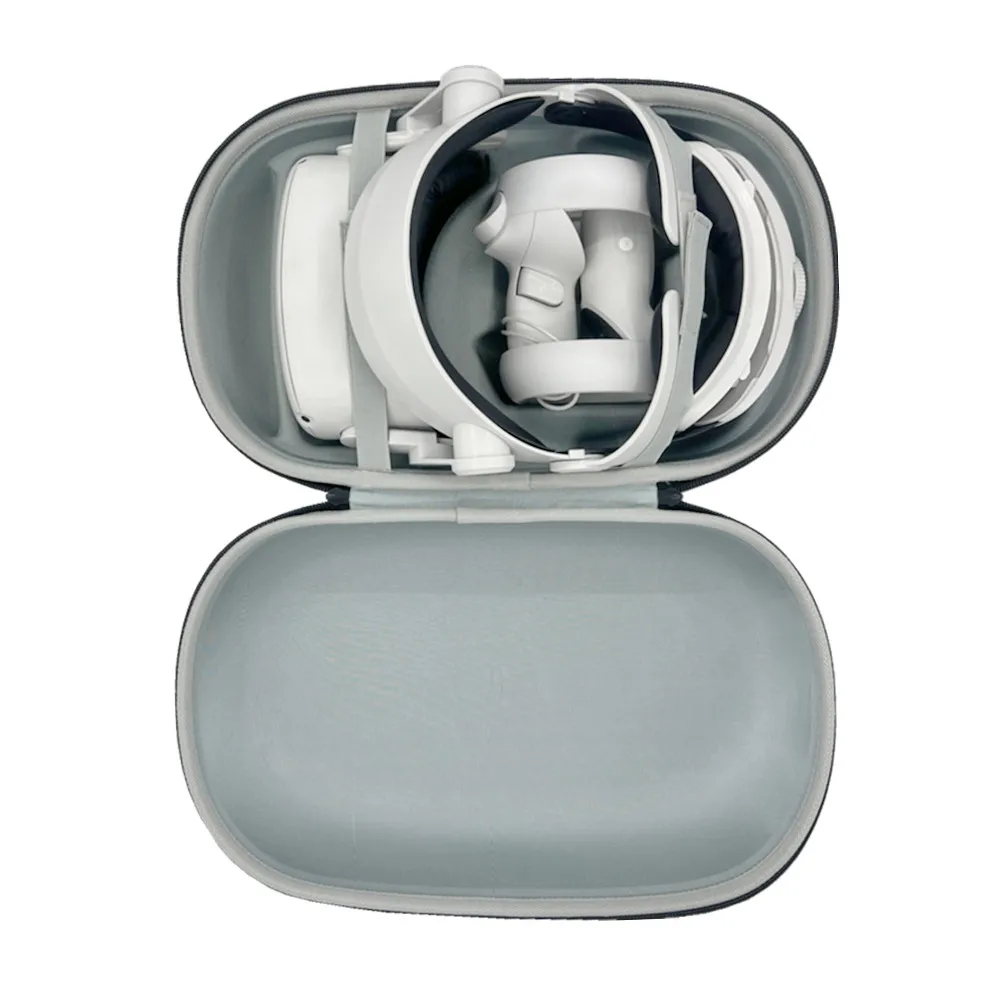 For Halo Case For Oculus Quest 2 Halo Strap Improvements Hard EVA Carrying Travel Bag VR Accessories for Oculus Quest2