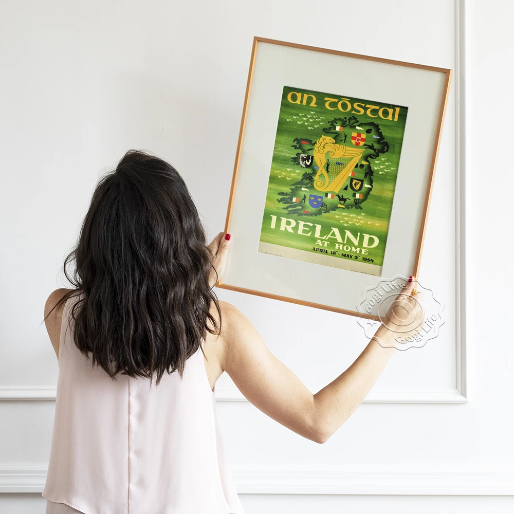 Ирландия дома печать искусства фотография стены мир города Путешествия