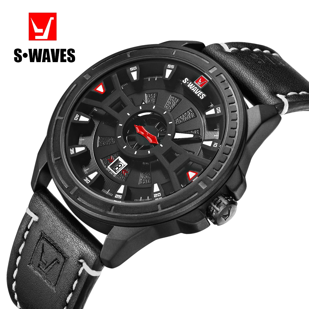 Часы наручные SWAVES SW3302 Мужские кварцевые Брендовые повседневные уникальные