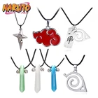 Оптовая продажа, ожерелье для косплея из аниме, цепочка с металлической подвеской с знаком организации Акацуки, красное облако, ожерелья для мужчин и женщин, ювелирные аксессуары