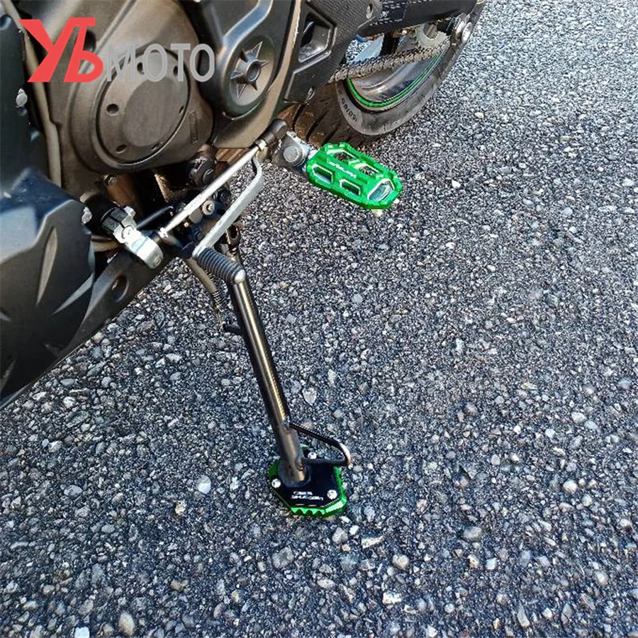 Боковая подставка для KAWASAKI VERSYS650 VERSYS 650- аксессуары для мотоциклов боковая подставка увеличитель для ног