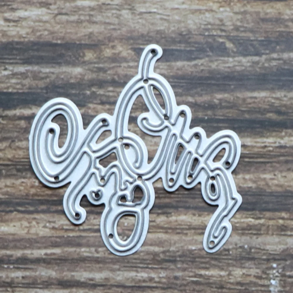 

English Words Metal Cutting Dies Scrapbooking Die Stencils for DIY Album Paper Card Decorative