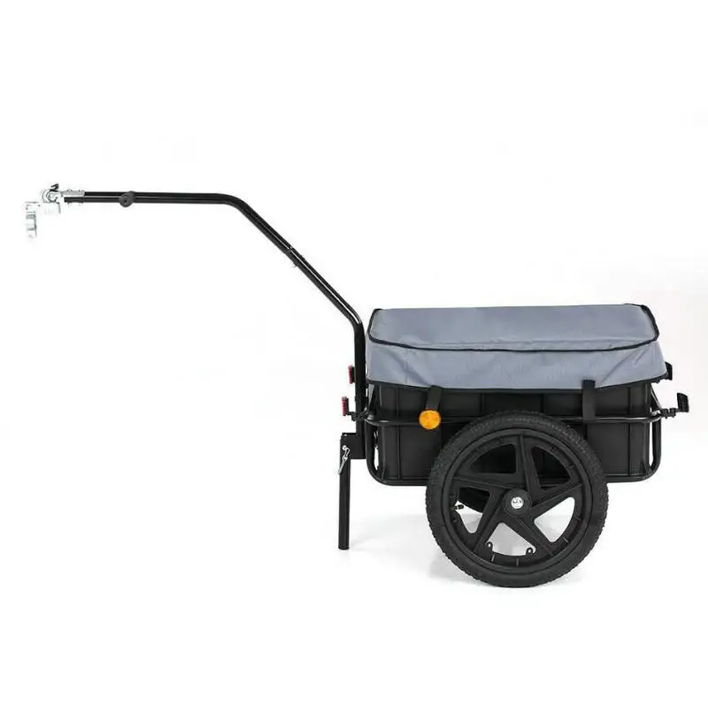 16-дюймовый большой колесный велосипедный прицеп с дождевиком грузовой вагон