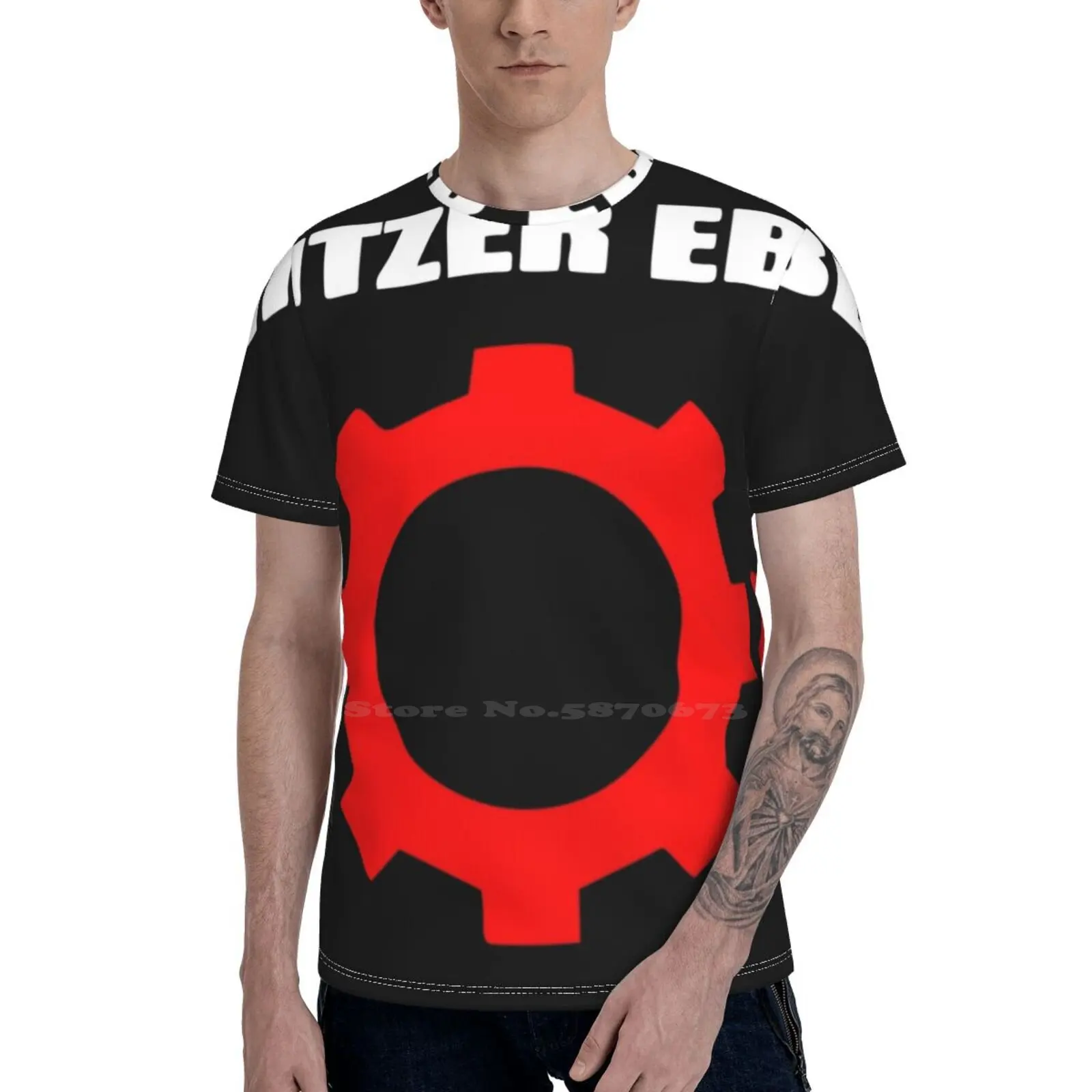 Забавная футболка Nitzer Ebb с 3D принтом повседневные футболки круглым вырезом топы