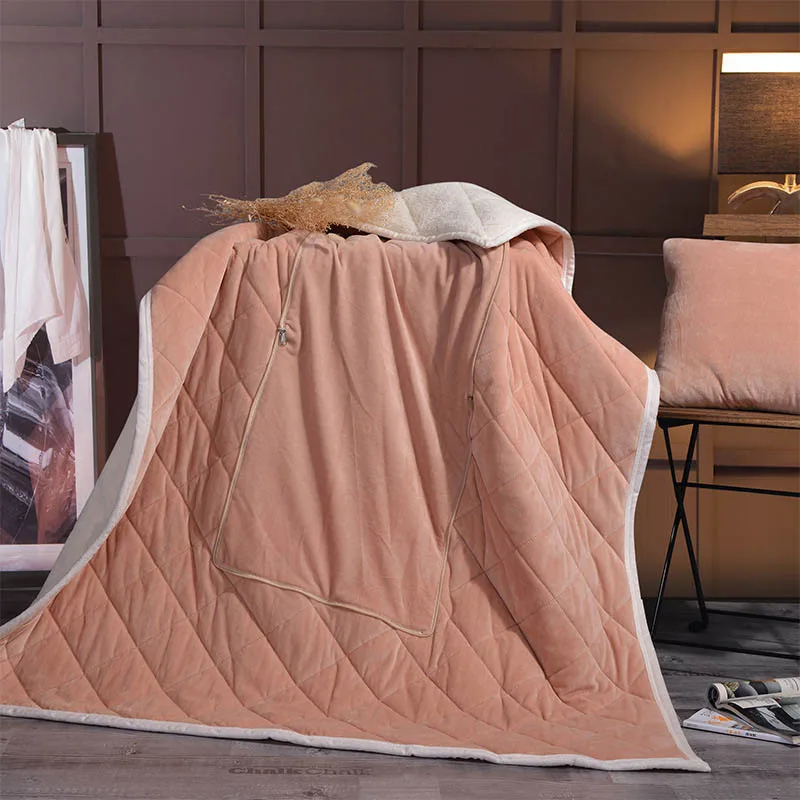 Подстилка подушка 2 в 1 теплый однотонный красный серый складной пэчворк из