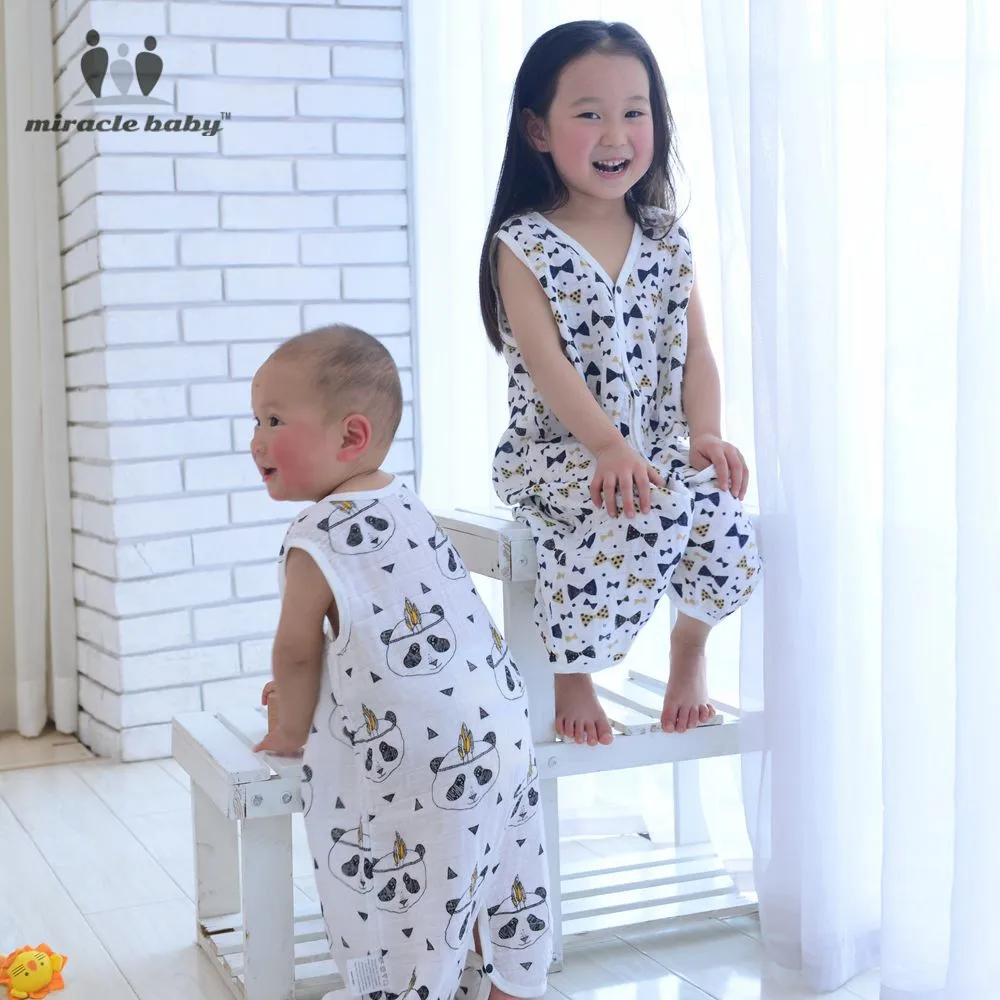 Чудесный детский хлопковый спальный мешок однослойный мягкий жилет одежда для