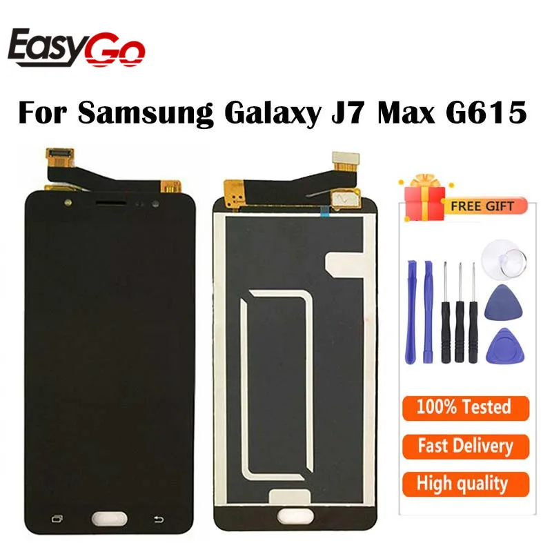 Регулируемый для Samsung J7 Max дисплей J7max LCD с сенсорным экраном дигитайзер сборка G615