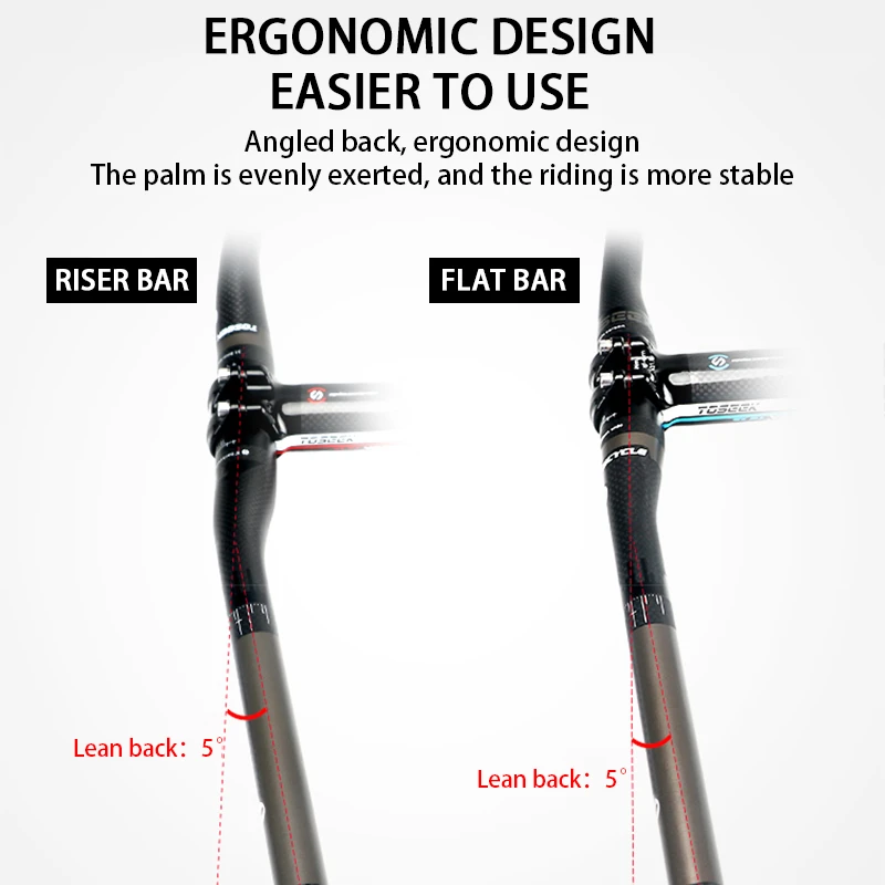 Матовый руль для горного велосипеда из углеродного волокна 660/680/700/720/760 мм * 31 8