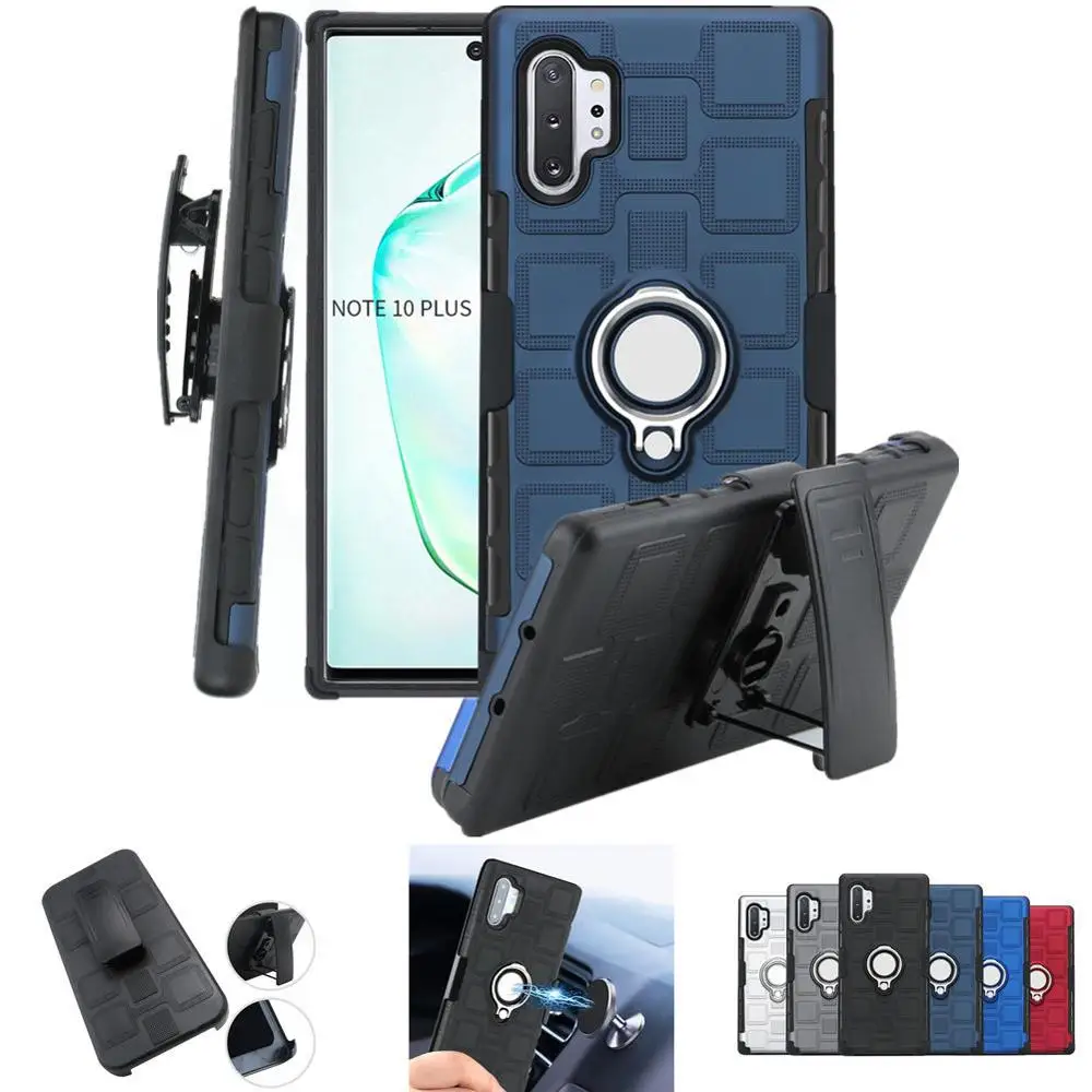 Чехол для Samsung Galaxy Note 10 + 5G S8 S9 S10 Plus 8 9 с поворотным зажимом A8 A7 A9 J4 J6 J3 J7 J8 2018|Бамперы|
