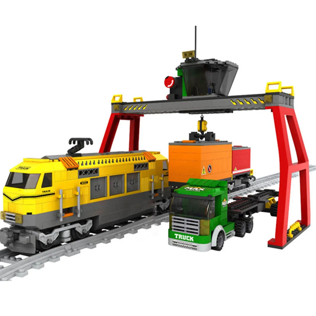 

792Pcs MOC Creative Train Bricks DIY Small Particle Building Block Model Stem Toys For Children Adult Gift